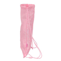 Saco Mochila com Cordas Glow Lab Sweet home Cor de Rosa 26 x 34 x 1 cm
