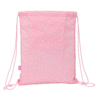 Saco Mochila com Cordas Glow Lab Sweet home Cor de Rosa 26 x 34 x 1 cm