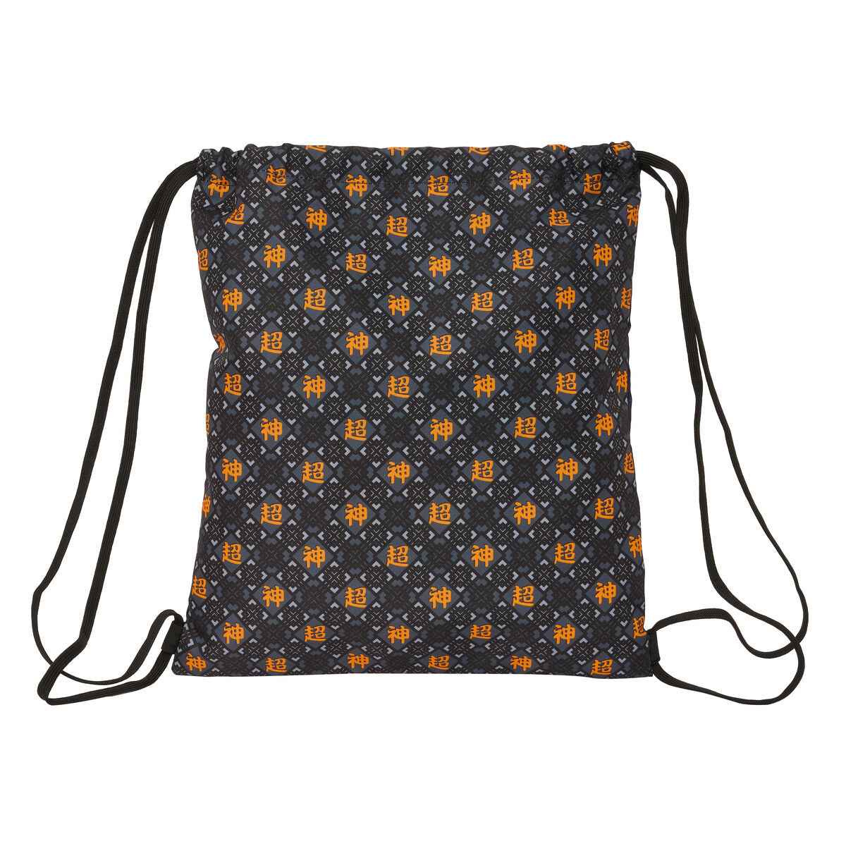 Saco Mochila com Cordas Dragon Ball Preto 35 x 40 x 1 cm