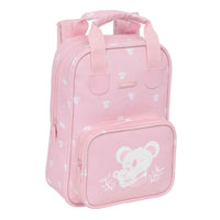 Mochila Infantil Safta Koala Cor de Rosa 20 x 28 x 8 cm