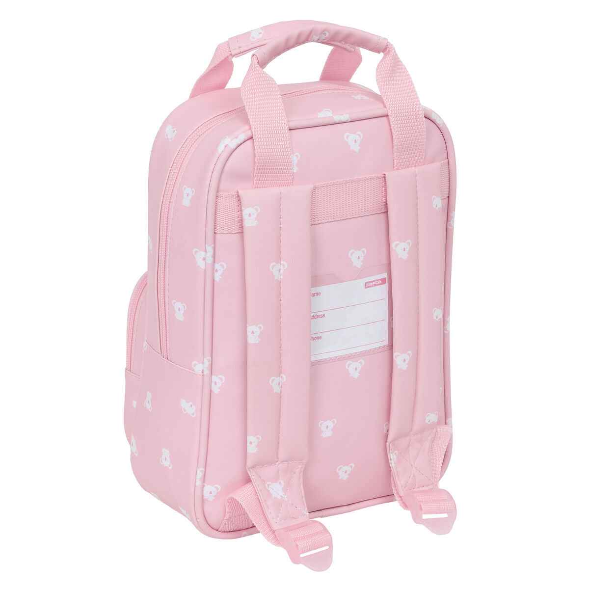 Mochila Infantil Safta Koala Cor de Rosa 20 x 28 x 8 cm