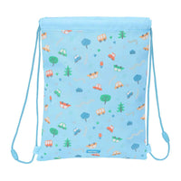 Saco Mochila com Cordas Safta Coches Azul 26 x 34 x 1 cm