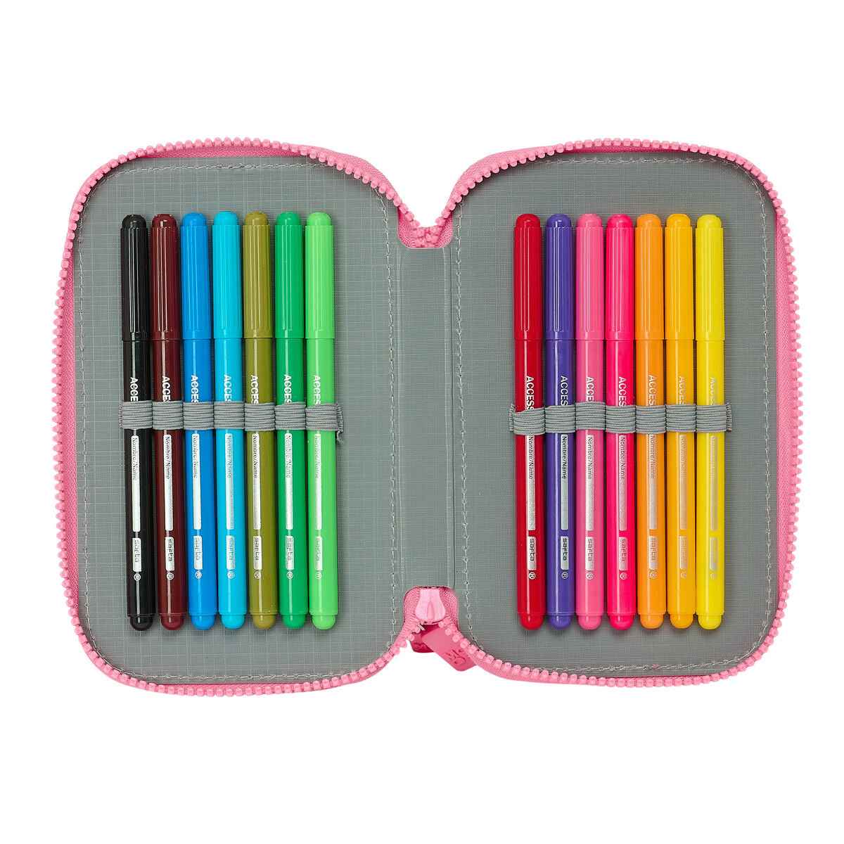 Bolsa Escolar Safta Flores 12,5 x 19,5 x 4 cm