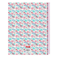 Caderno Moos Flores Multicolor A4 120 Folhas