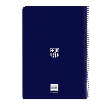 Caderno F.C. Barcelona 24/25 Grená Azul Marinho A4 80 Folhas