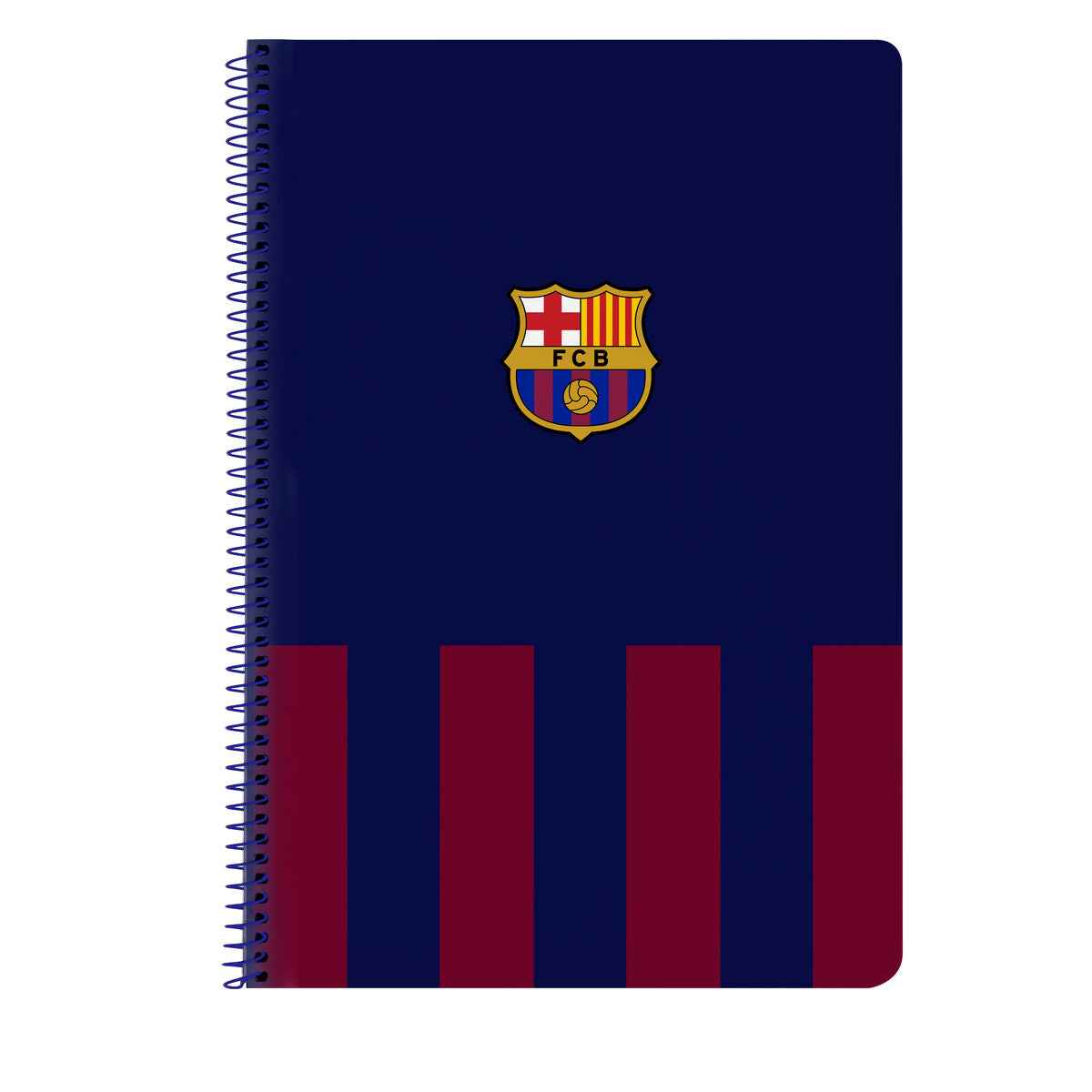 Caderno F.C. Barcelona 24/25 Grená Azul Marinho A4 80 Folhas