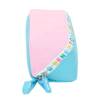 Estojo Benetton Unique Cor de Rosa Turquesa 20 x 8 x 8 cm