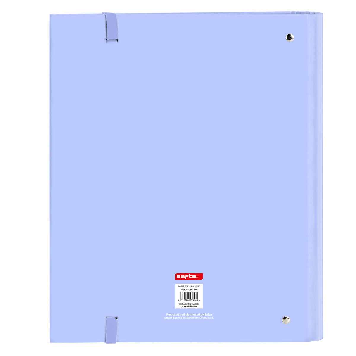 Pasta com argolas Benetton Lila Lilás 27 x 32 x 3.5 cm