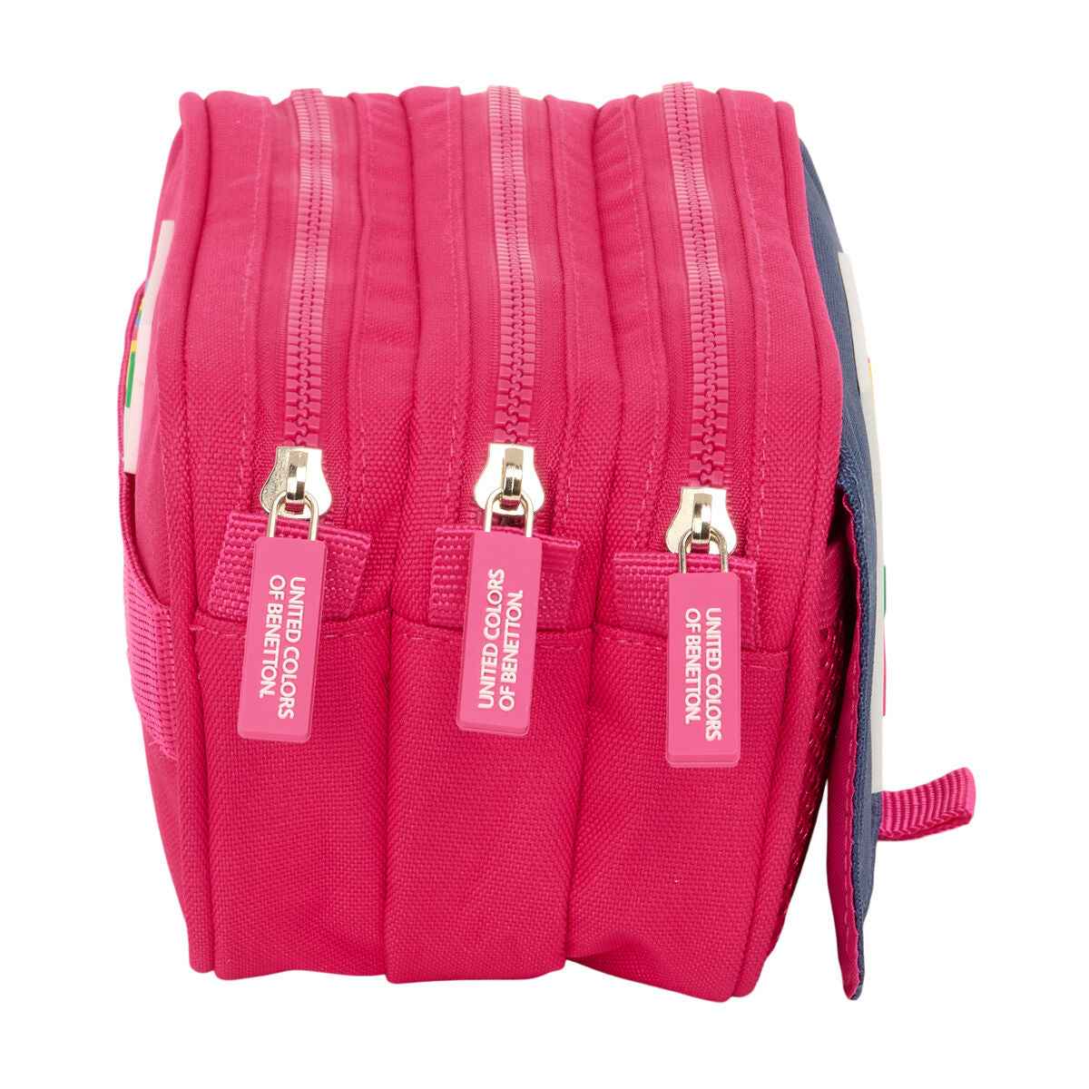 Estojo Benetton Cherry Cereja Azul Marinho 21,5 x 10 x 8 cm