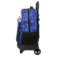 Mochila Escolar com Rodas El Niño Roller Azul Preto 33 x 45 x 22 cm
