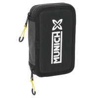 Estojo Escolar com Acessórios Munich Topo Preto 12.5 x 19.5 x 4 cm 29 Peças