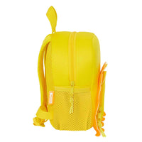 Mochila Infantil Safta Leon Amarelo 20 x 25 x 9 cm