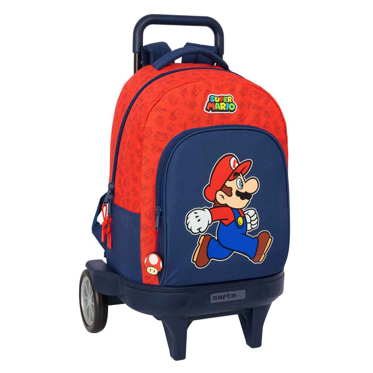 Mochila Escolar Super Mario Trick Vermelho Azul escuro 33 x 45 x 22 cm
