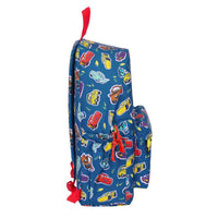 Mochila para notebook Cars Racing Azul Marinho