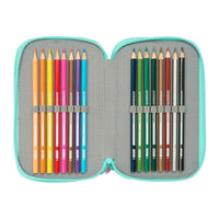 Estojo Triplo Na!Na!Na! Surprise Bunny Cor de Rosa Turquesa 12,5 x 19,5 x 5,5 cm 37 Peças