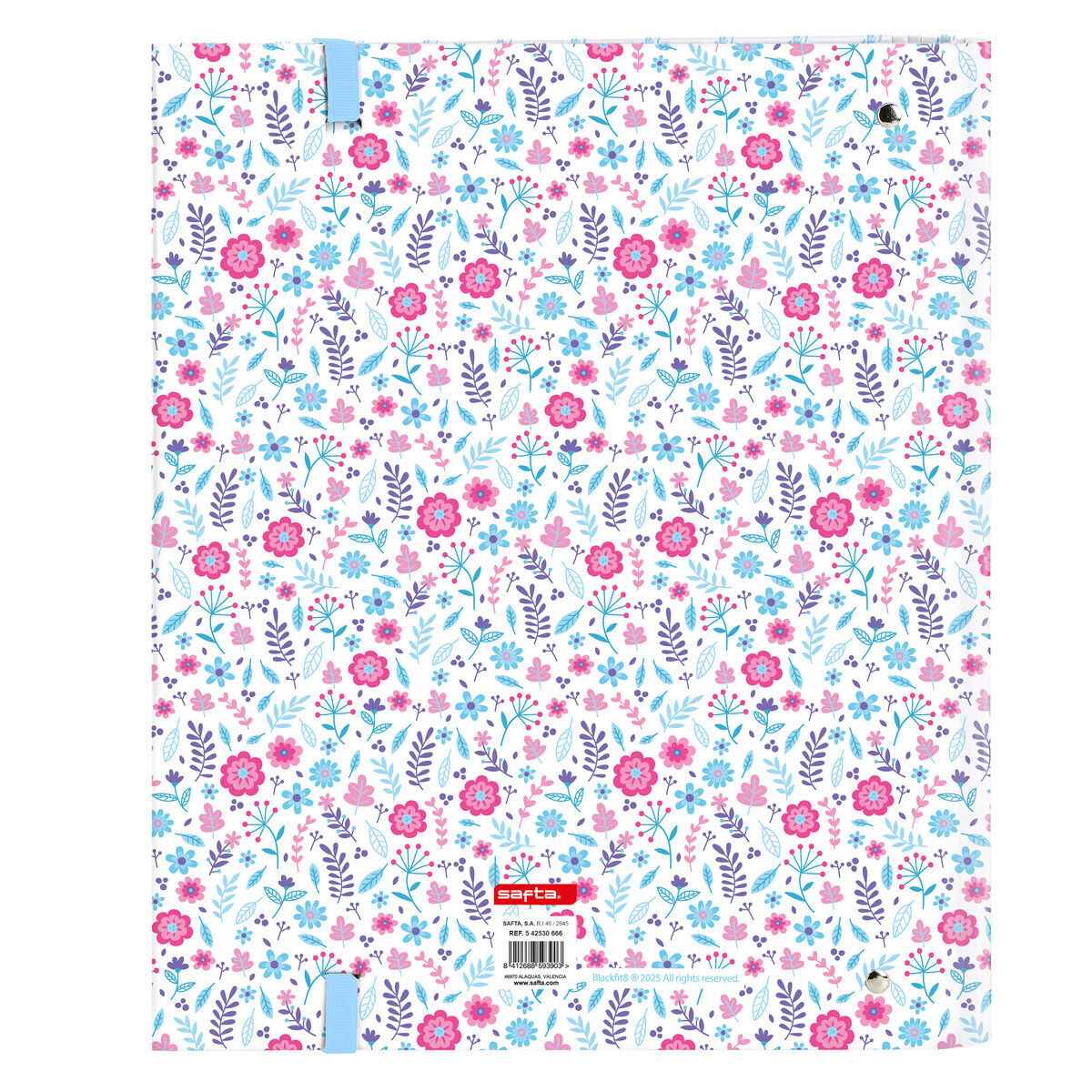 Pasta com argolas BlackFit8 Cool Multicolor 27 x 32 x 3.5 cm