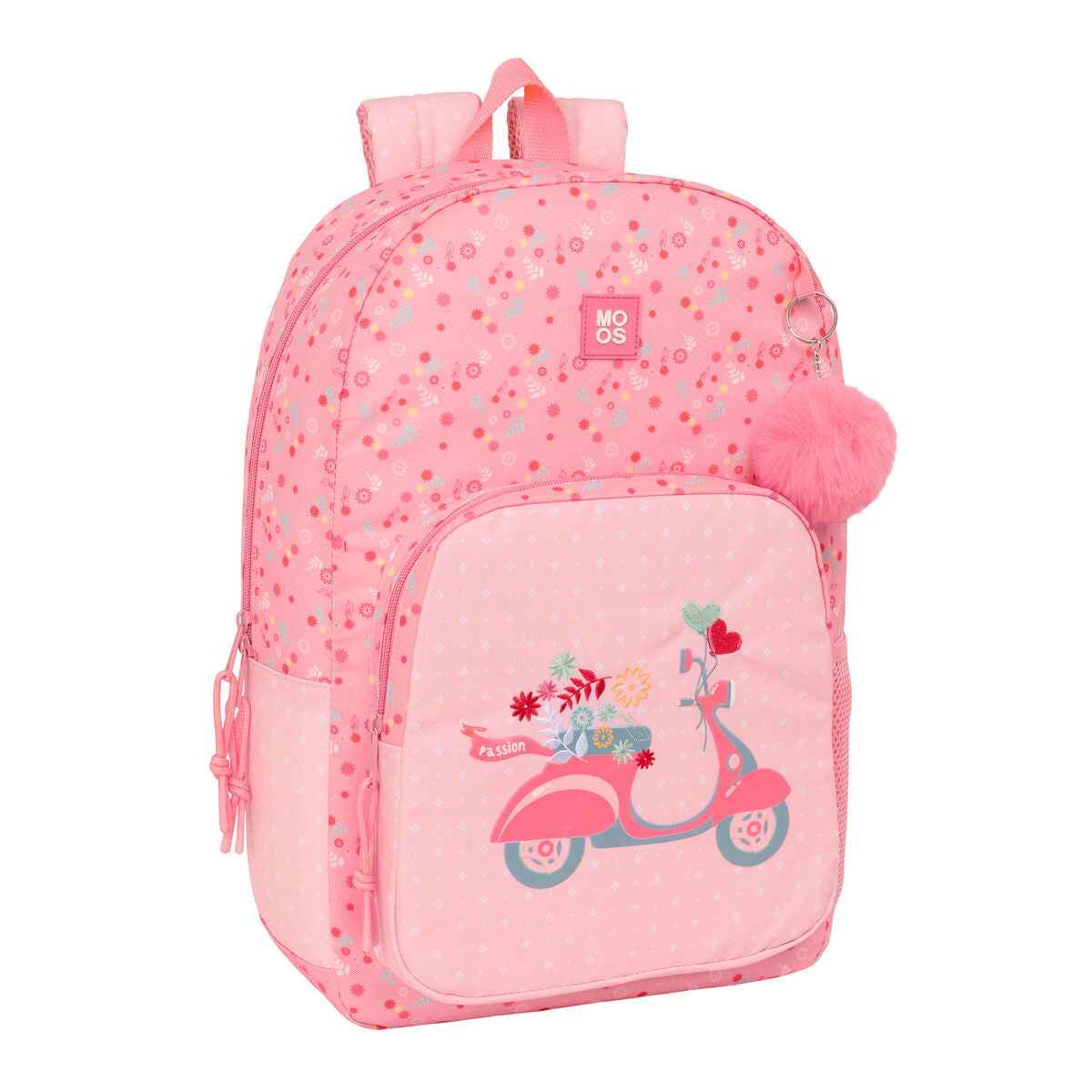 Mochila Escolar Moos Passion Multicolor 30 x 46 x 14 cm