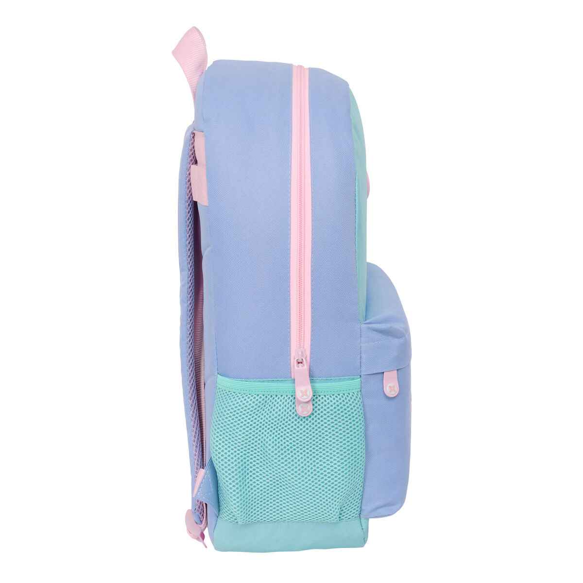 Mochila Escolar Munich Mellow Azul Cor de Rosa Celeste 30 x 46 x 14 cm