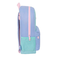 Mochila Escolar Munich Mellow Azul Cor de Rosa Celeste 30 x 46 x 14 cm