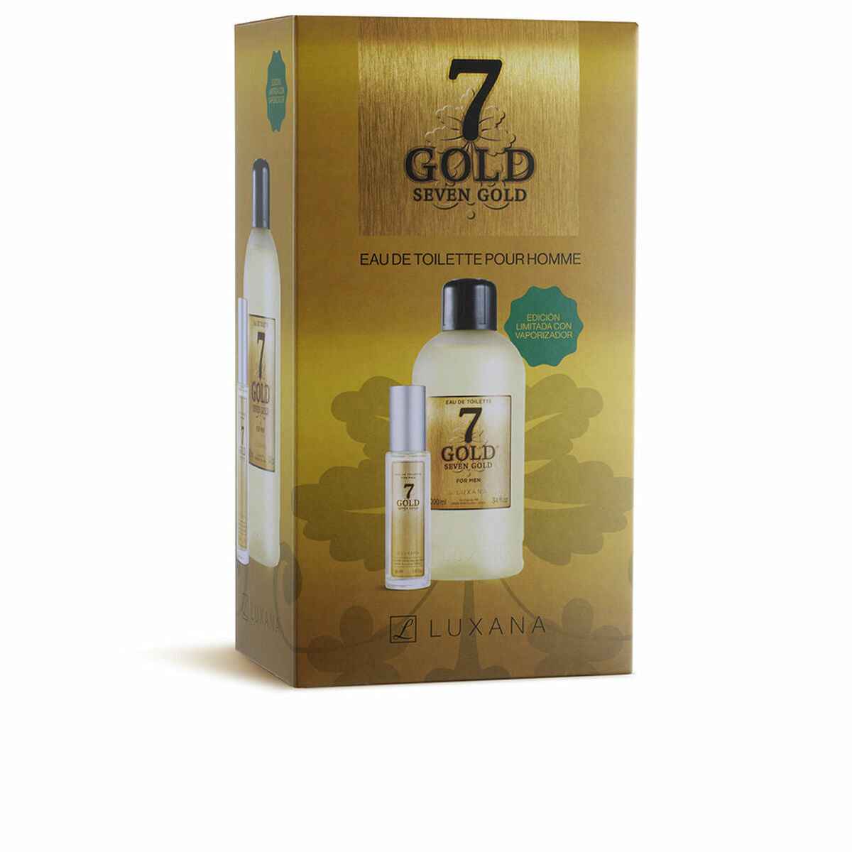 Conjunto de Perfume Homem Luxana Seven Gold 2 Peças
