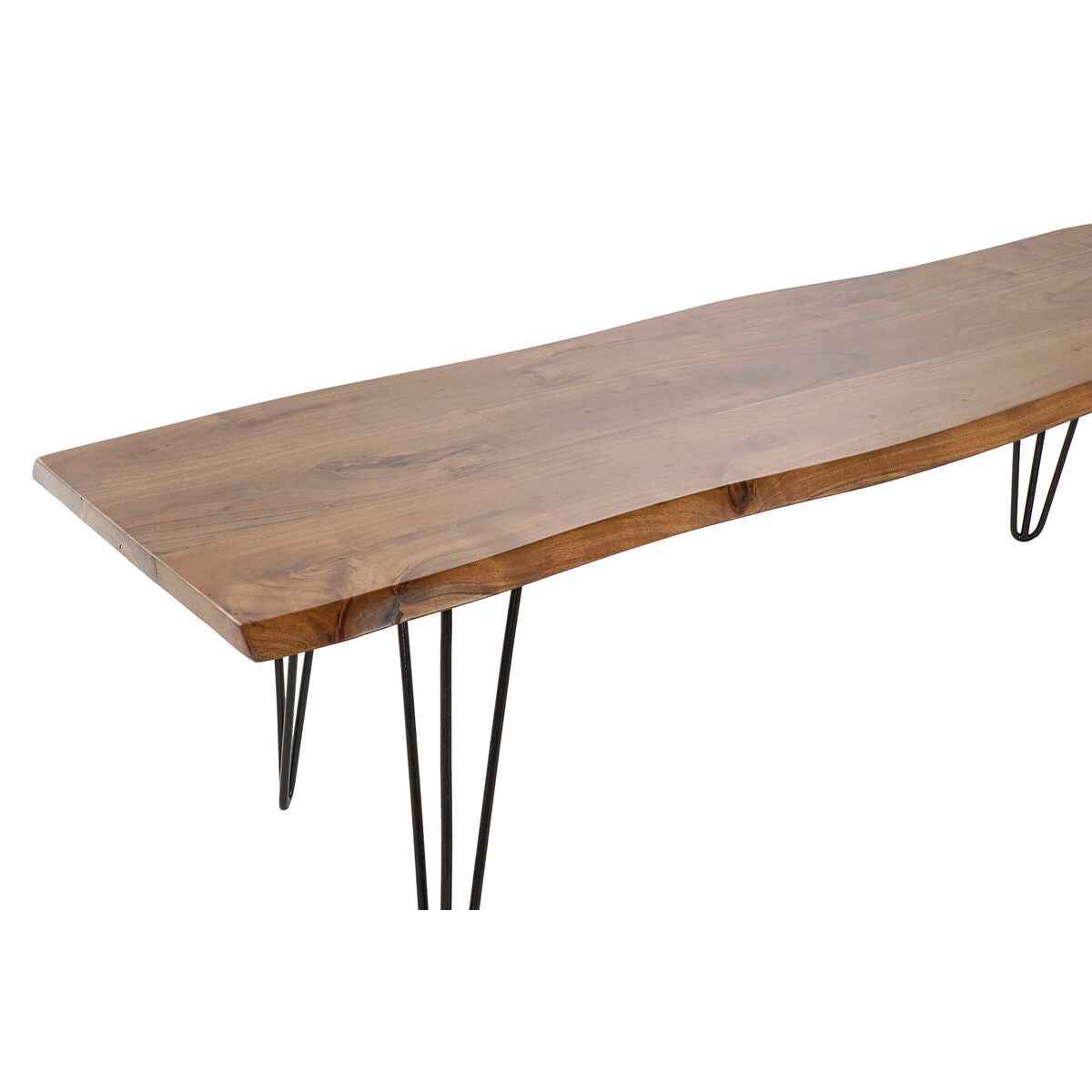 Banco DKD Home Decor 160 x 46 x 46 cm Natural Preto Marrom claro Alpino