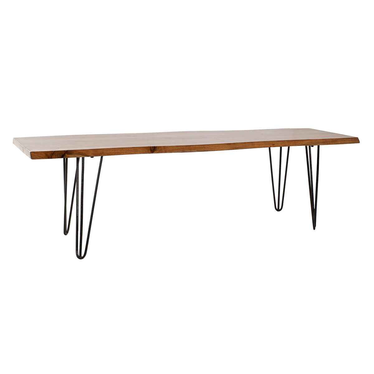 Banco DKD Home Decor 160 x 46 x 46 cm Natural Preto Marrom claro Alpino