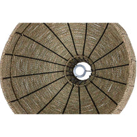 Abajur Home ESPRIT Castanho Fibra Natural 70 x 70 x 50 cm (3 Peças)