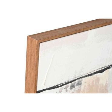 Pintura Home ESPRIT Preto Dourado Abstrato Urbana 100 x 4 x 100 cm (2 Unidades)
