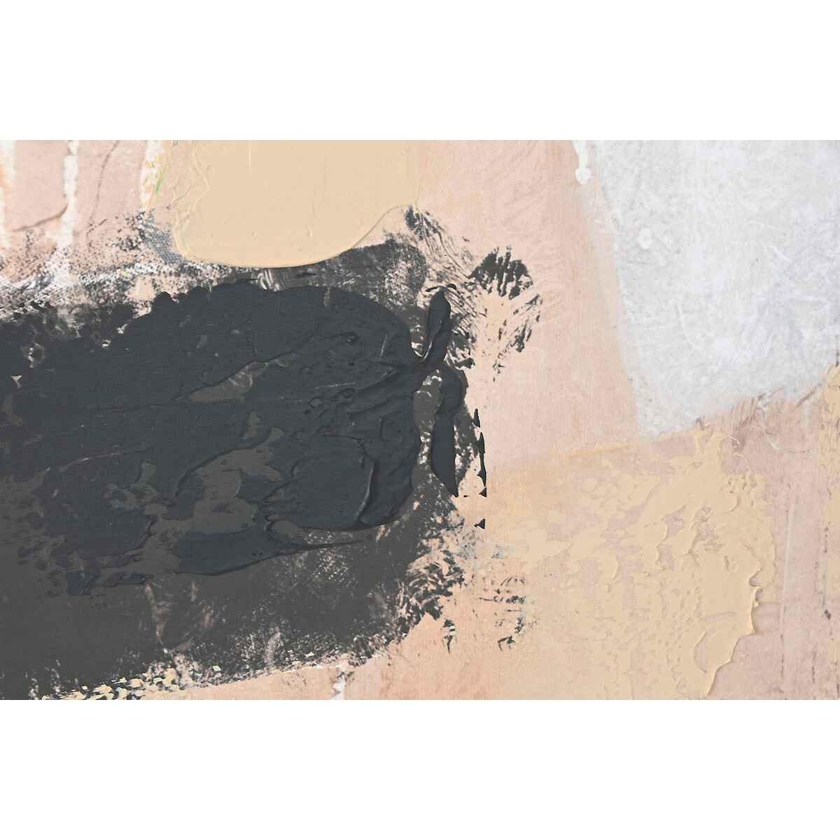 Pintura Home ESPRIT Preto Dourado Abstrato Urbana 100 x 4 x 100 cm (2 Unidades)