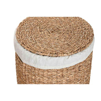 Conjunto de Cestas Home ESPRIT Branco Natural Zostera marina Tropical (3 Peças)