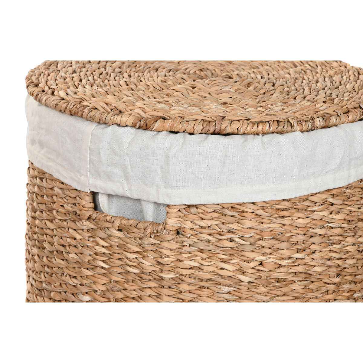 Conjunto de Cestas Home ESPRIT Branco Natural Zostera marina Tropical (3 Peças)