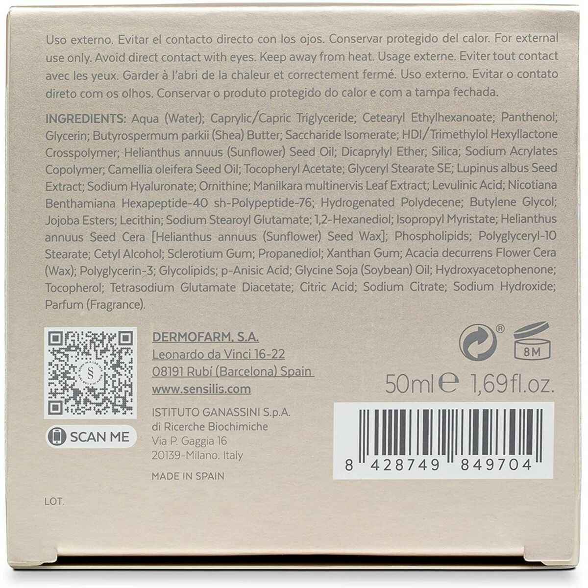 Creme de Dia Sensilis Eternalist 50 ml