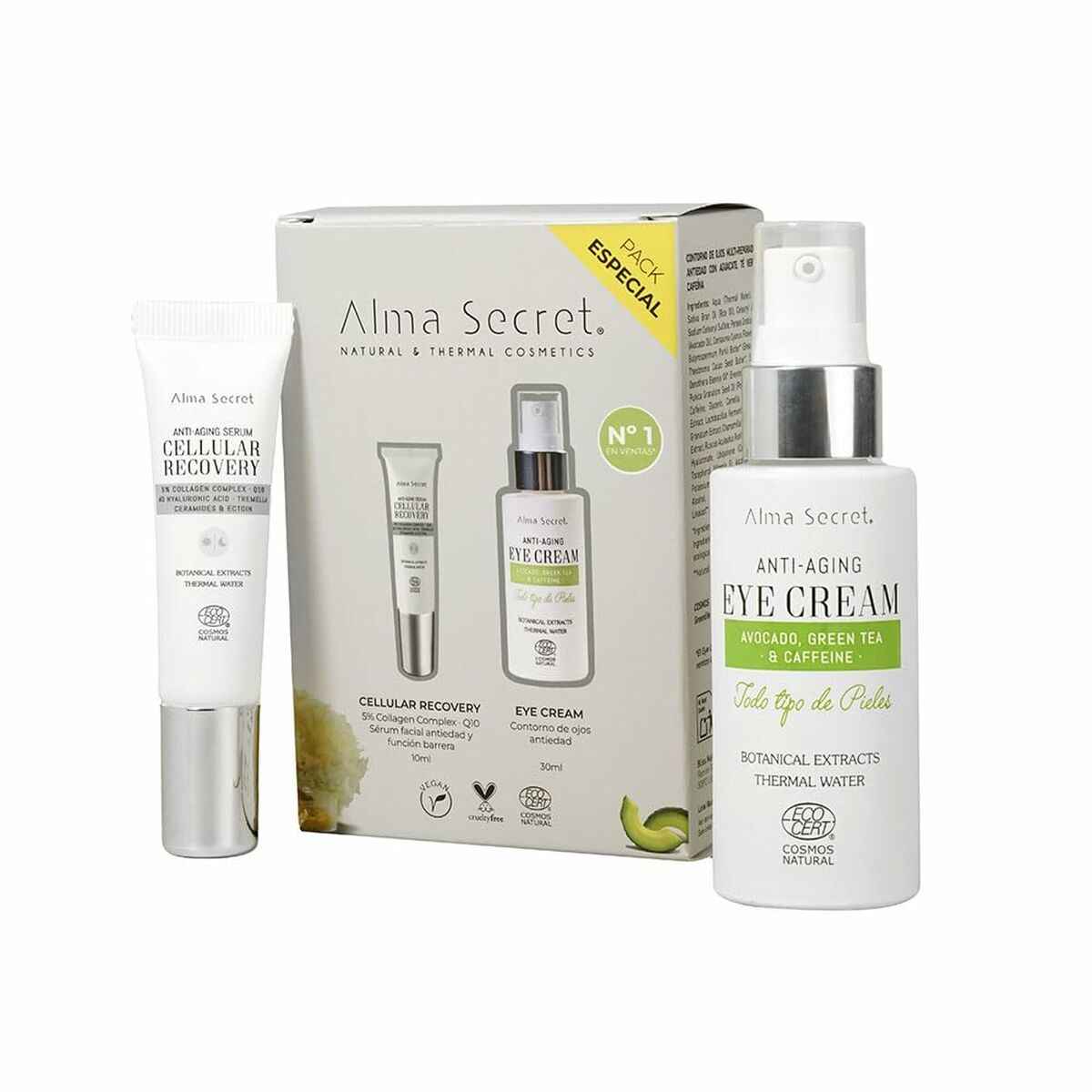 Conjunto de Maquilhagem Alma Secret FACIAL ALMA SECRET 2 Peças