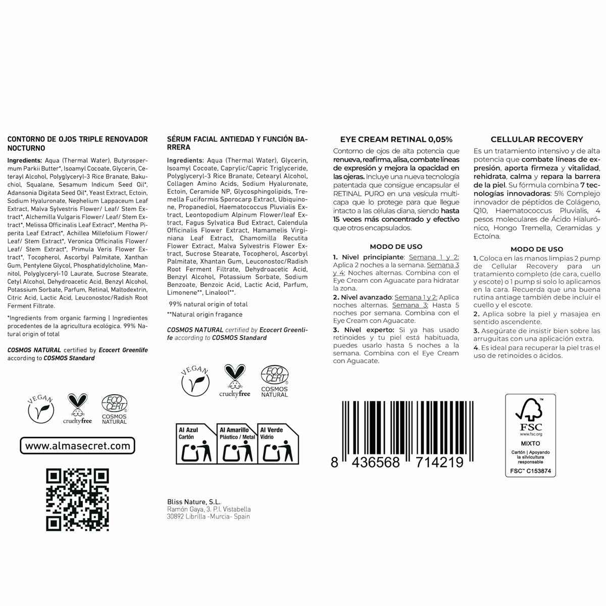 Conjunto de Maquilhagem Alma Secret FACIAL ALMA SECRET 2 Peças