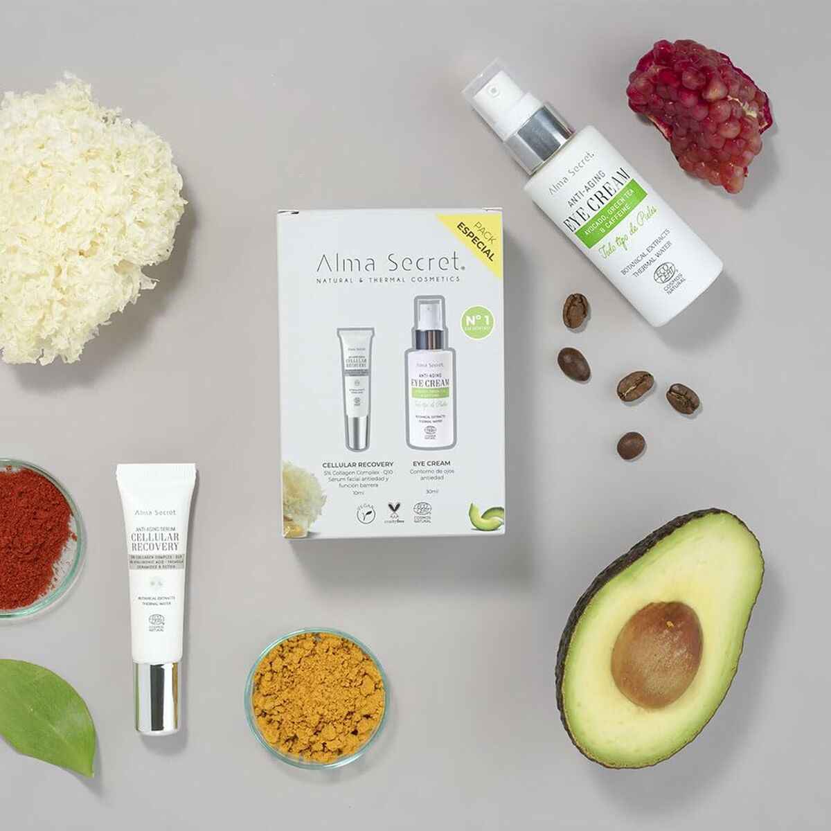 Conjunto de Maquilhagem Alma Secret FACIAL ALMA SECRET 2 Peças