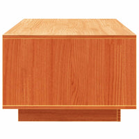 vidaXL Mesa de centro 110x50x33,5 cm pinho maciço castanho mel