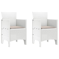 vidaXL Cadeira de Jardim 2 pcs Antracite 53 x 49 x 85 cm Polipropileno