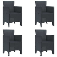 vidaXL Cadeira de Jardim 2 pcs Antracite 53 x 49 x 85 cm Polipropileno