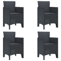 vidaXL Cadeira de Jardim 2 pcs Antracite 53 x 49 x 85 cm Polipropileno