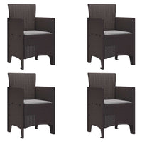 vidaXL Cadeira de Jardim 2 pcs Antracite 53 x 49 x 85 cm Polipropileno