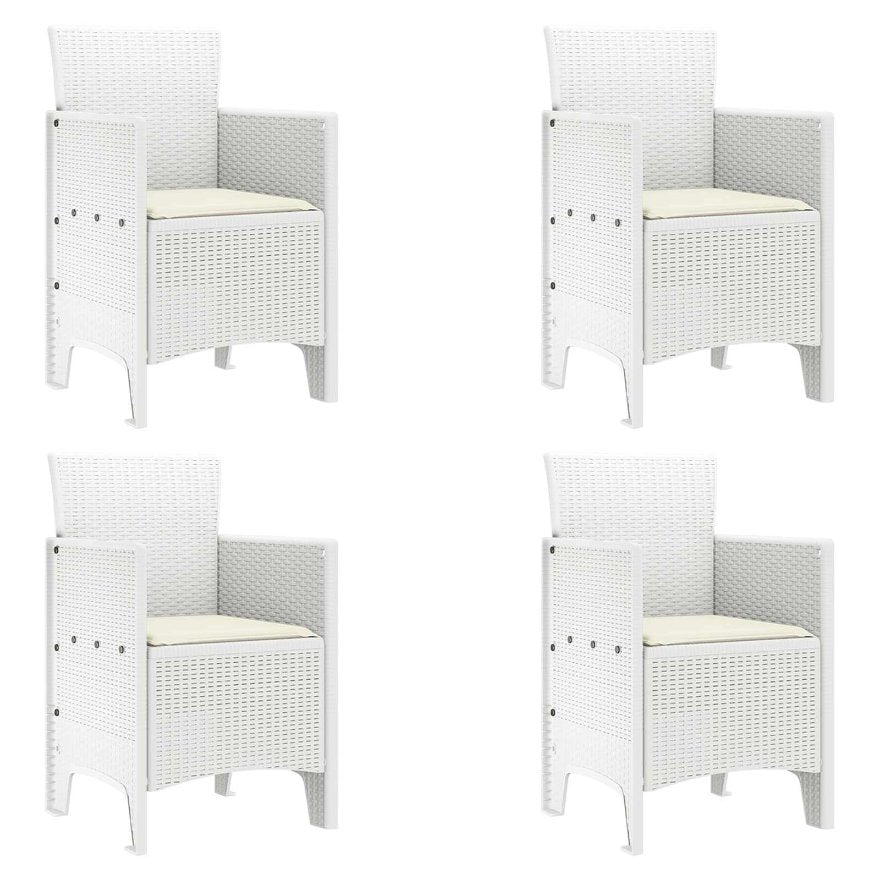vidaXL Cadeira de Jardim 2 pcs Antracite 53 x 49 x 85 cm Polipropileno