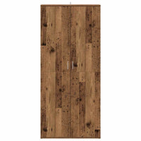 vidaXL Armário p/ sapatos 80x39x178 cm derivados madeira madeira velha