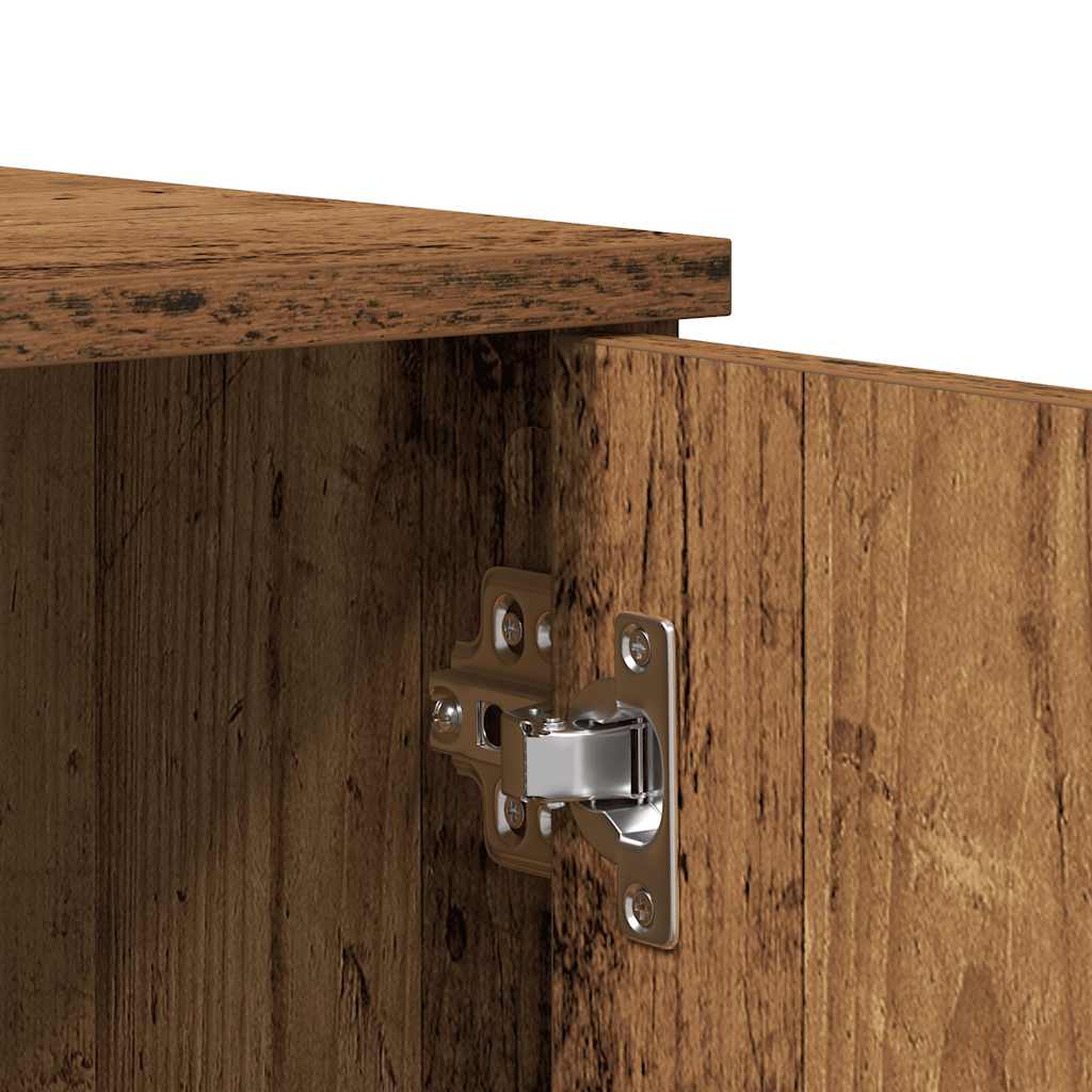 vidaXL Armário p/ sapatos 80x39x178 cm derivados madeira madeira velha