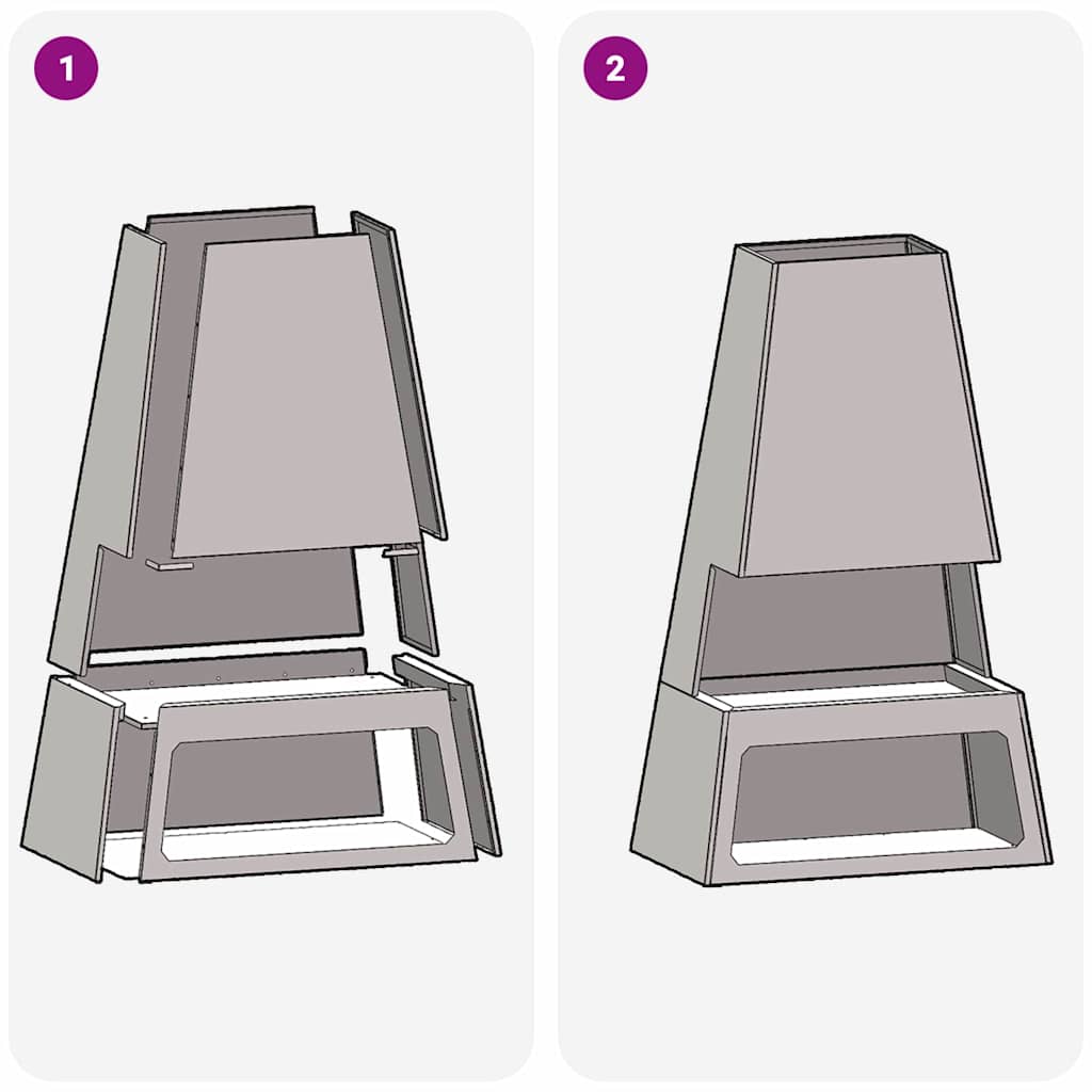 vidaXL Fire Pit Castanho 60 x 35 x 100 cm