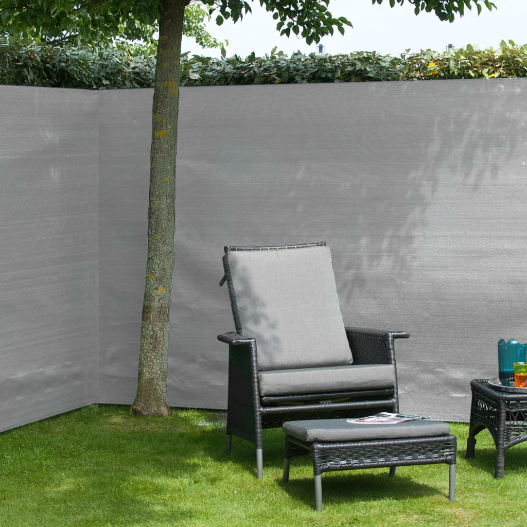 Nature Rede de ocultação para jardim PE 1,5x5 m cinzento