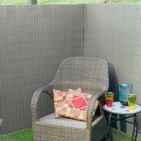 Nature Tela de jardim face dupla PVC 1x3 m cinzento