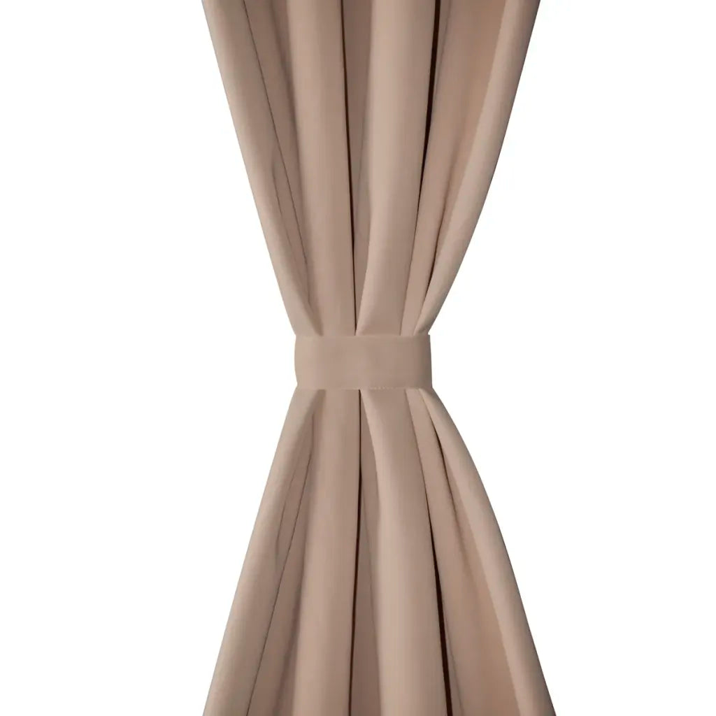 Cortinas blackout 2 pcs com ilhós de metal 135x175 cm