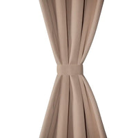 Cortinas blackout 2 pcs com ilhós de metal 135x175 cm