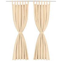 Cortinas de cetim com presilhas 2 pcs 140x225 cm