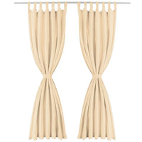 Cortinas de cetim com presilhas 2 pcs 140x245 cm